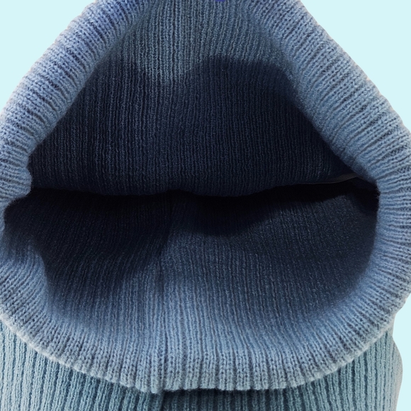 Stitch & Angel Hat Beanie Blue & Pink Cuffed Knit Lilo & Stitch Bioworld Gift - Picture 7 of 13